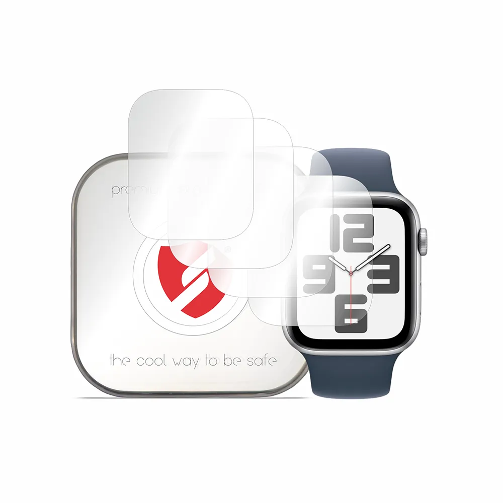 Pellicola Protettiva Smart Protection Premium Classic per Apple Watch 45mm / 44mm Series, Set da 4 pezzi, Plastica - immagine 1