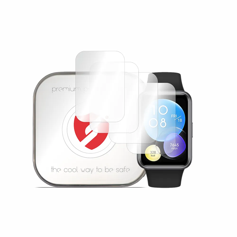 Pellicola Protettiva Smart Protection Premium Classic per Huawei Watch Fit 2, Set 4 pezzi, Plastica - immagine 1