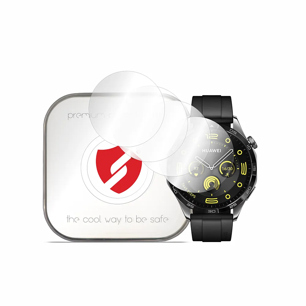 Pellicola Protettiva Smart Protection Premium Classic per Huawei Watch GT 4 46mm, Set da 4 pezzi, Plastica - immagine 1