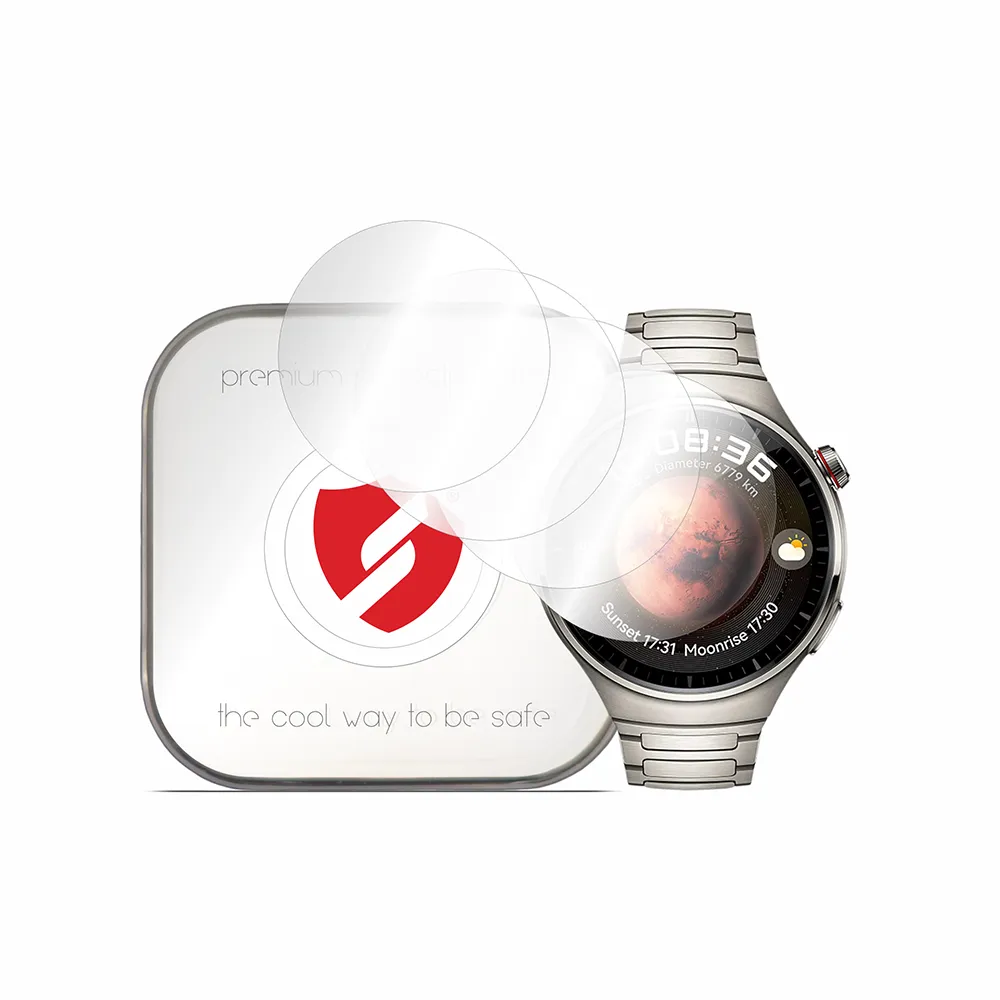 Pellicola Protettiva Smart Protection Premium Classic per Huawei Watch 4 Pro, Set da 4 pezzi, Plastica - immagine 1