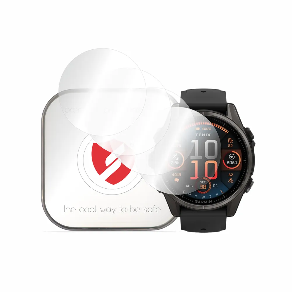Pellicola Protettiva Smart Protection Premium Classic per Garmin Fenix 8 47mm, Set da 4 pezzi, Plastica - immagine 1