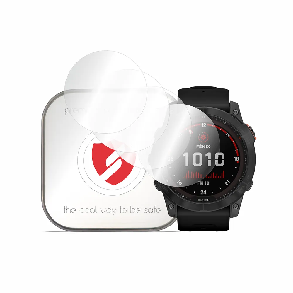 Pellicola Protettiva Smart Protection Premium Classic per Garmin Fenix 7X, Set da 4 pezzi, Plastica - immagine 1