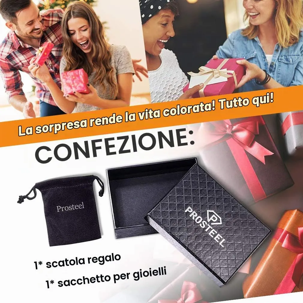 PROSTEEL Ciondolo con Foto Personalizzata in Acciaio Inossidabile Oro Albero della Vita Collana Uomo Donna Collana Foto Personalizzata - immagine 7