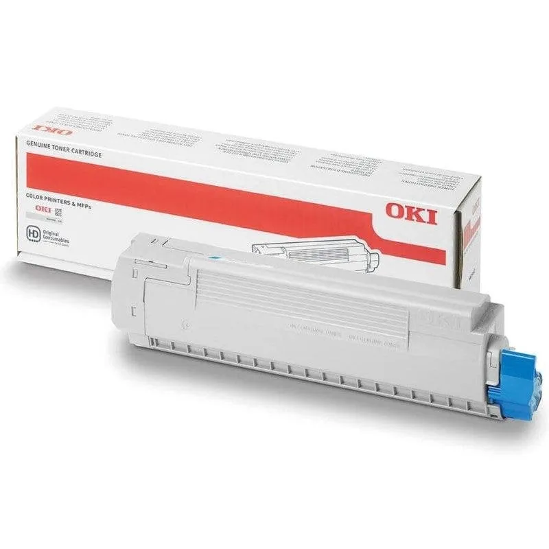 Cartuccia toner Oki 45862821 Ciano per ES8453 ES8473 10000 pagine - immagine 1