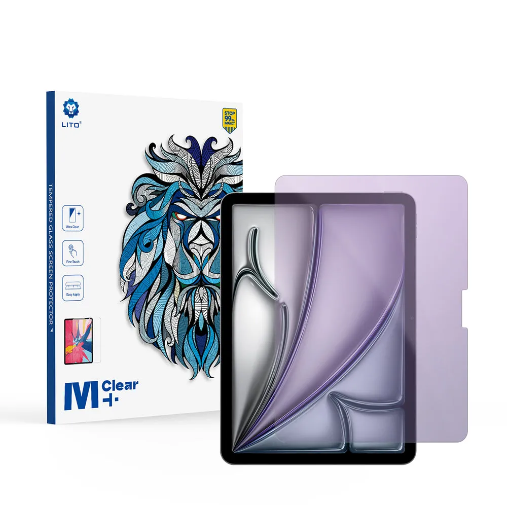 Pellicola protettiva per schermo Anti Blue Light Lito Classic per Apple iPad Air 11 (2026) / Air 11 (2025), Vetro temperato, Full Glue, 2.5D - immagine 1