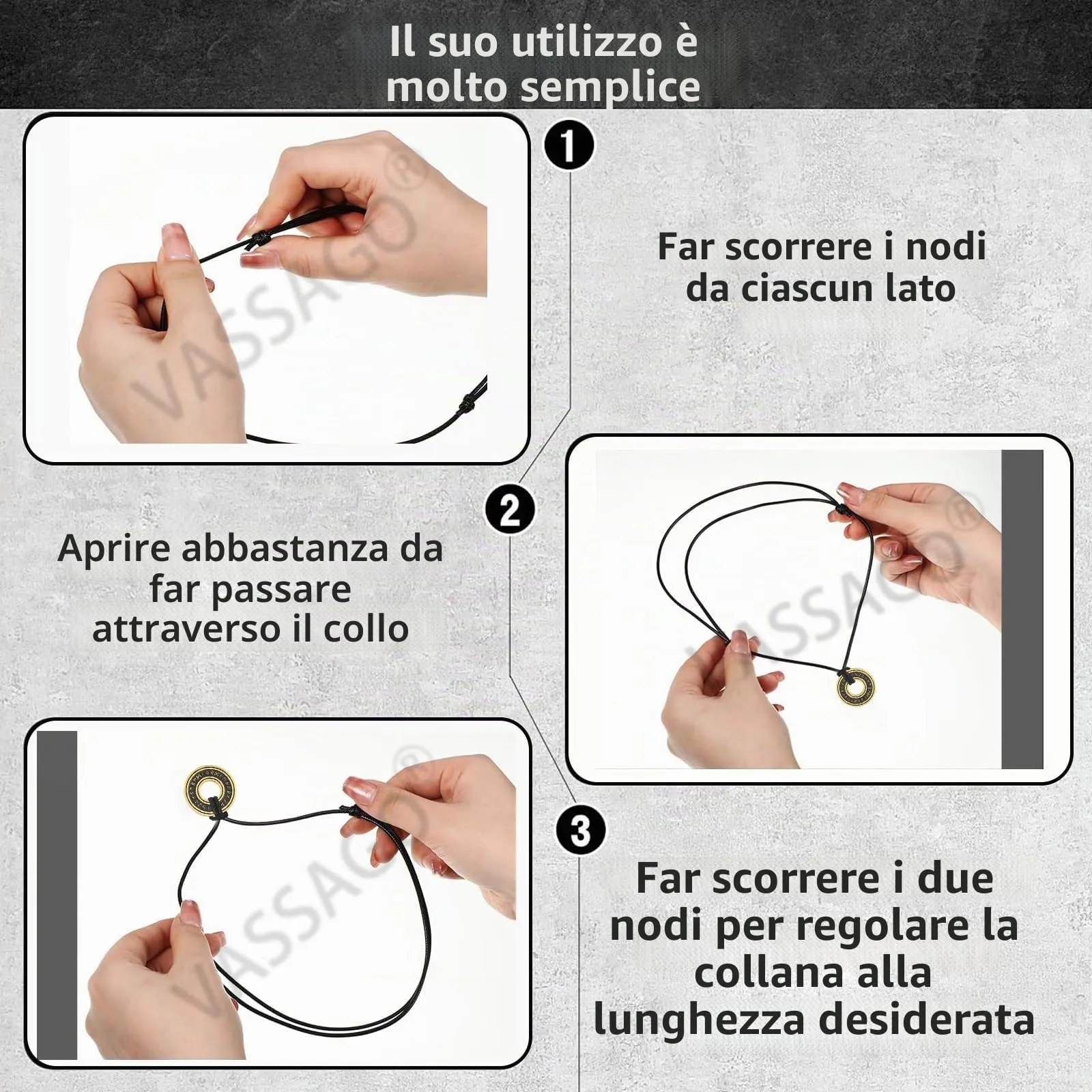 VASSAGO Collana vintage con rune vichinghe norrene, Corsair Runic Elder Futhark anello cerchio talismano ciondolo catena in pelle, gioielli regalo vichinghi per uomini e donne - immagine 6