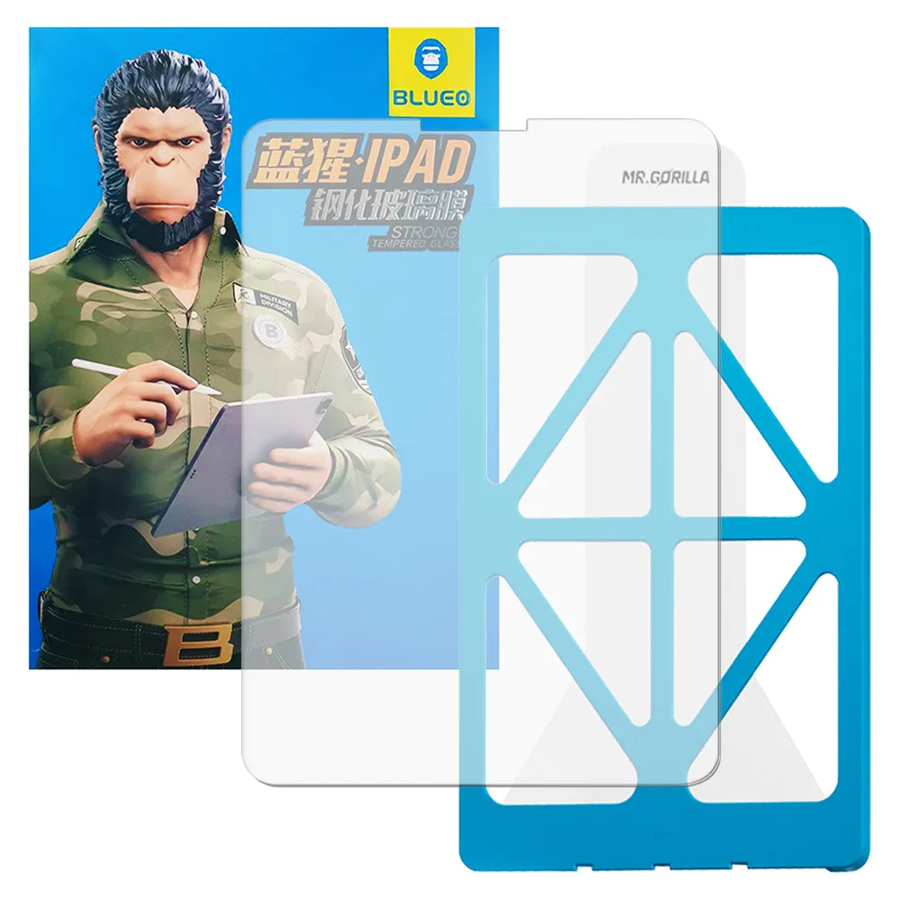 Pellicola protettiva per schermo Blueo HD Applicator Pro per Apple iPad Pro 12.9 (2022) / Pro 12.9 (2021) / Pro 12.9 (2020), Vetro temperato, Full Glue - immagine 1