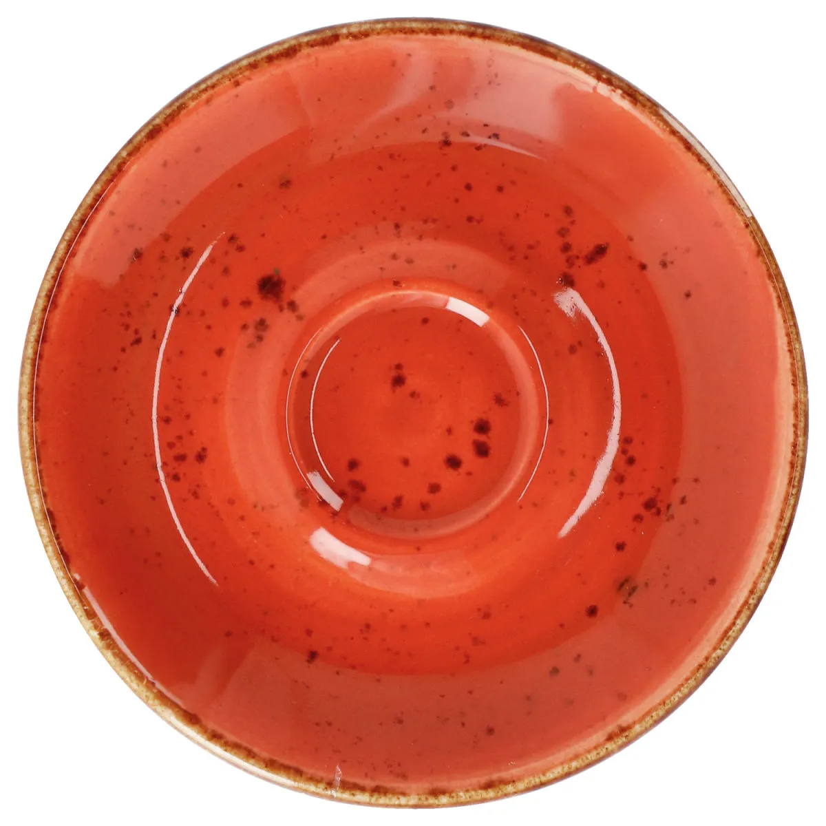 6x VEGA Piattino per tazzina caffè Nebro; 12.5x1.5 cm (ØxH); rosso; 6 pz. / Pacco - immagine 1