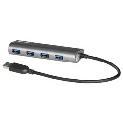Hub USB METAL SERIES 3.0 Grey 4 porte U3HUB448 - immagine 1