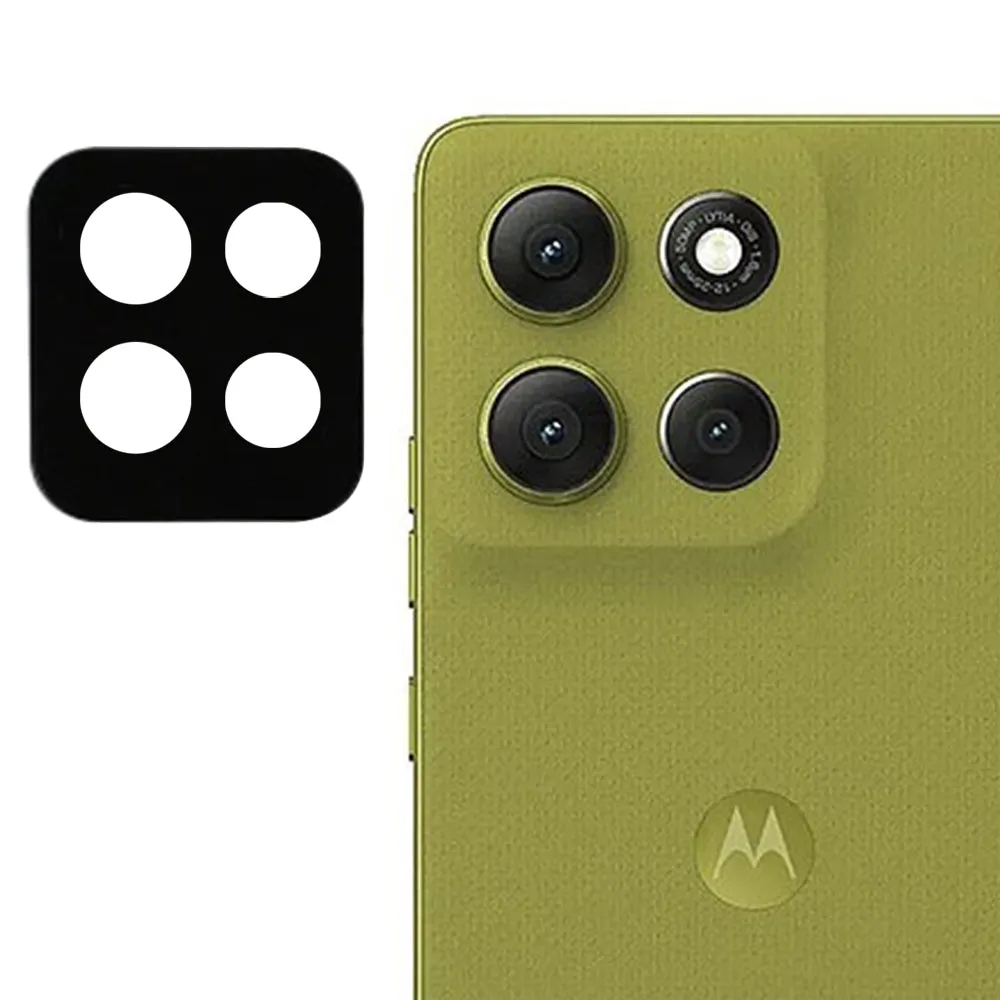 Pellicola protettiva per fotocamera posteriore Techsuit per Motorola Moto G86, vetro temperato, nero - immagine 1
