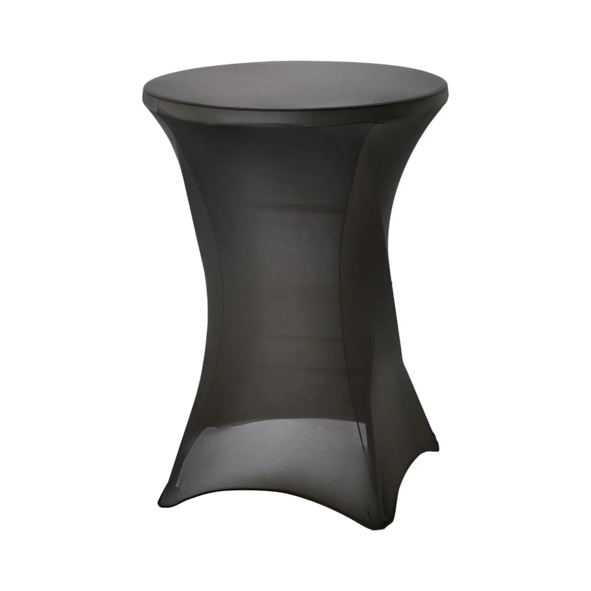 Stalgast Copritavolo elasticizzato per tavoli da buffet di circa 1220x610x740 mm (LxPxH); 80x110 cm (ØxH); nero - immagine 1