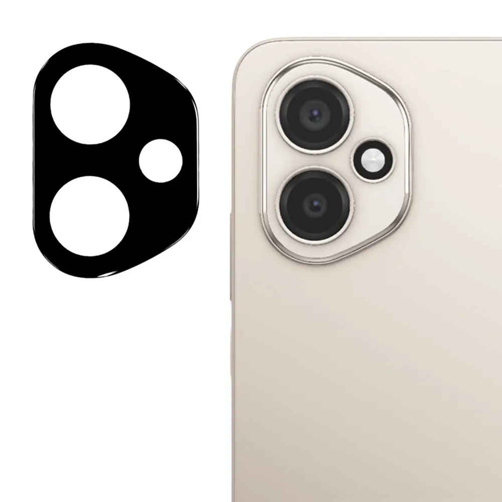 Pellicola protettiva per fotocamera posteriore Techsuit per Honor 400, vetro temperato, nero - immagine 1