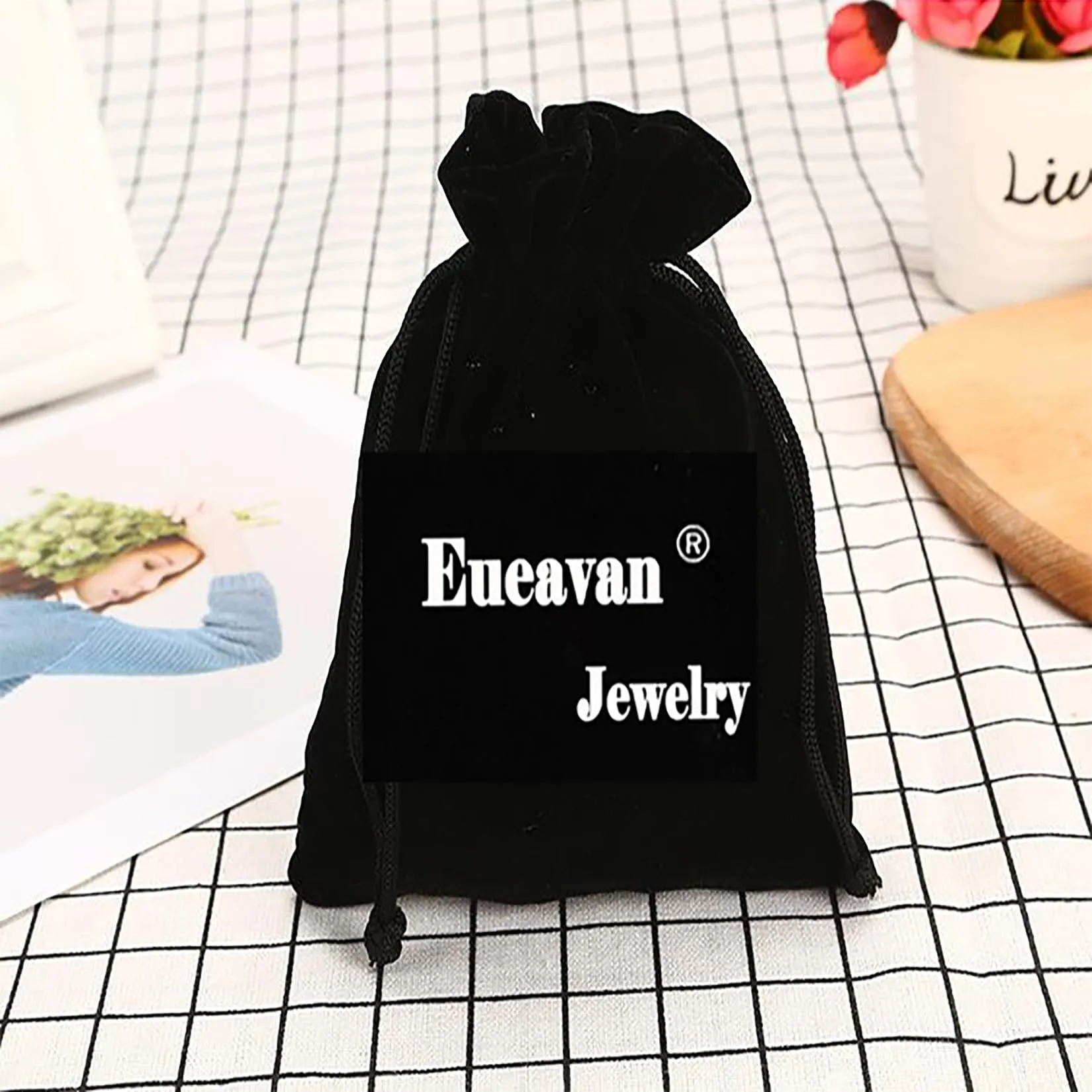 EUEAVAN Collana con cuore spezzato Ciondolo della migliore amica BFF Foever Due mezzi cuori Collana con cuore abbinato Gioielli di coppia Regalo di San Valentino (argento) - immagine 7