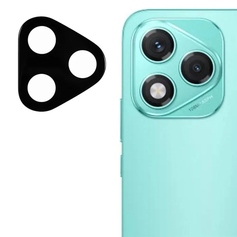 Pellicola protettiva per fotocamera posteriore Techsuit per Honor 400 Lite, vetro temperato, nero - immagine 1