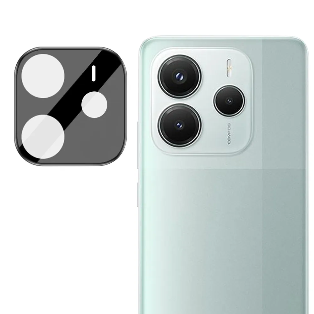 Pellicola protettiva per fotocamera posteriore Techsuit per Xiaomi Redmi Note 14 5G, vetro temperato, nero - immagine 1