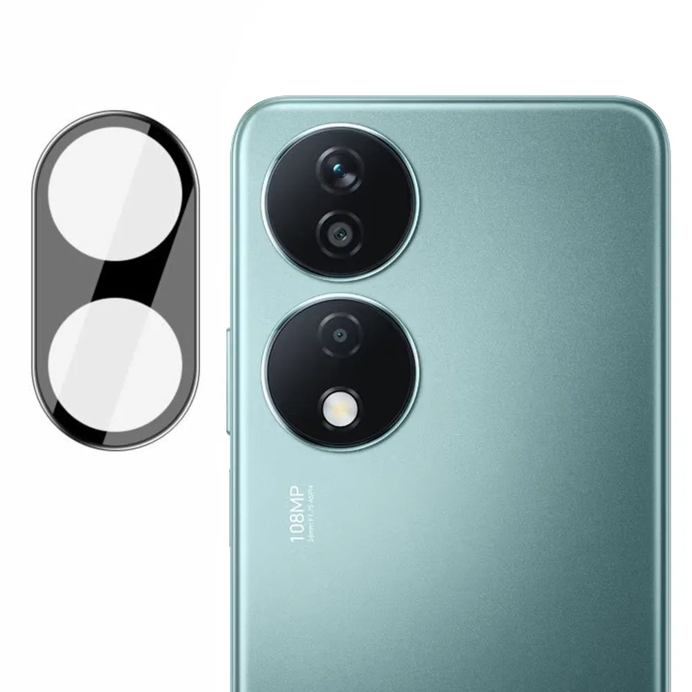 Pellicola protettiva per fotocamera posteriore Techsuit per Honor X7b 5G / 90 Smart / X7b 4G, vetro temperato, nero - immagine 1