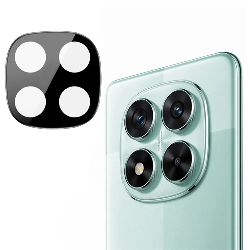 Pellicola protettiva per fotocamera posteriore Techsuit per Xiaomi Poco X7 / Redmi Note 14 Pro 5G, vetro temperato, nero - immagine 1