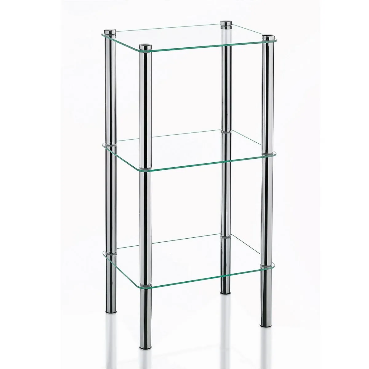 kela Scaffale Lars in metallo; 30x40x76.5 cm (LxPxH); trasparente - immagine 1