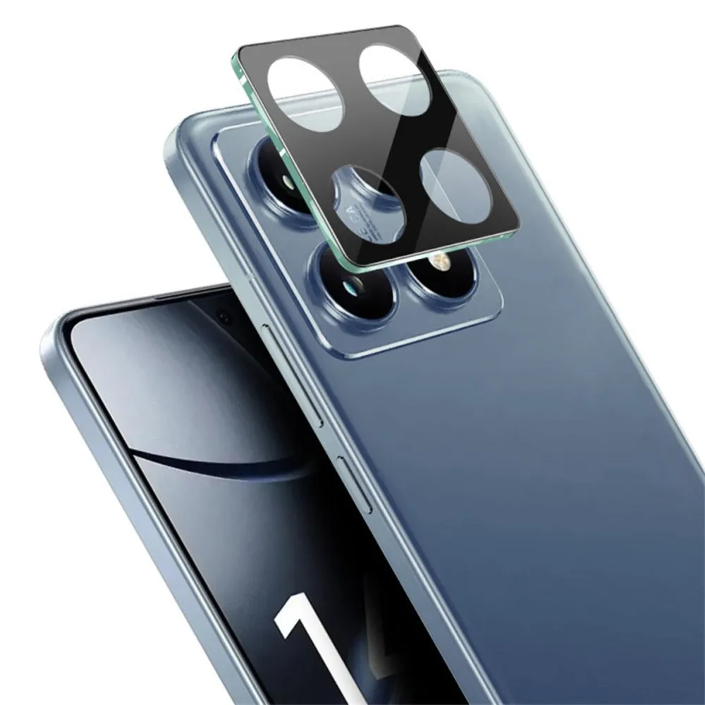 Pellicola protettiva per fotocamera posteriore Techsuit per Xiaomi 14T, vetro temperato, nero - immagine 1