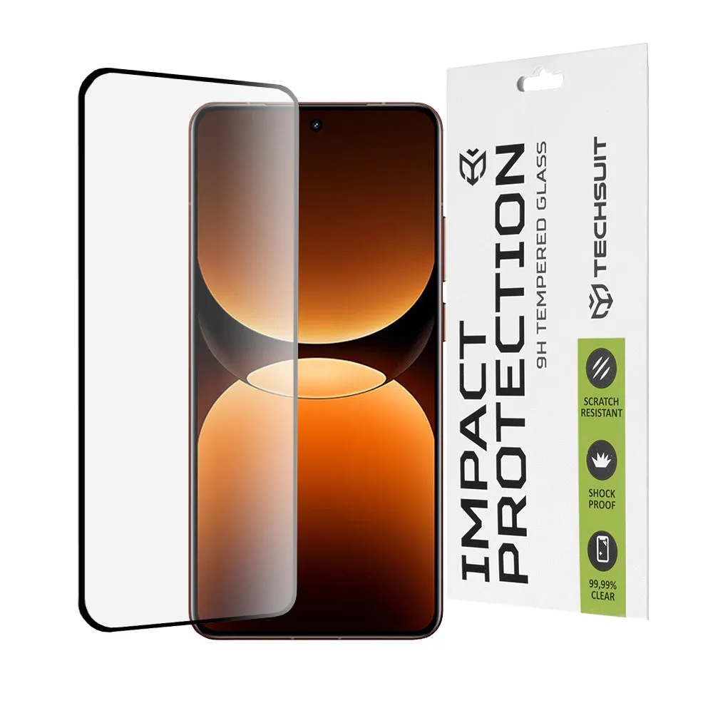 Pellicola protettiva per schermo Techsuit per Realme GT 7 Pro, Vetro Temperato, Full Glue, 111D, Nero - immagine 1