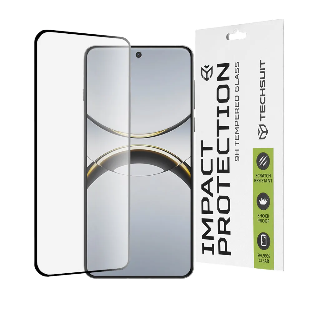 Pellicola protettiva per schermo Techsuit per Oppo Find X8 Pro, Vetro Temperato, Full Glue, 111D, Nero - immagine 1