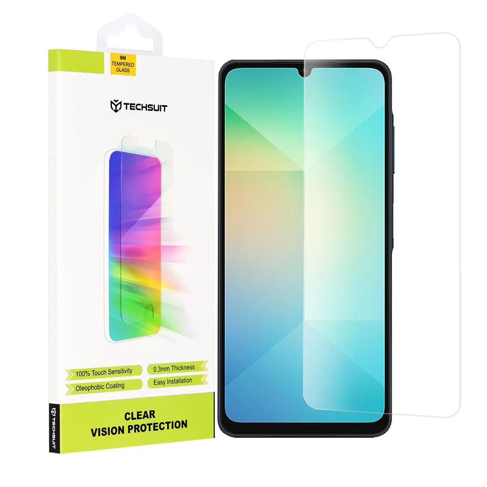 Pellicola protettiva per schermo Techsuit Clear Vision per Samsung Galaxy A06 A065, vetro temperato, Full Glue - immagine 1