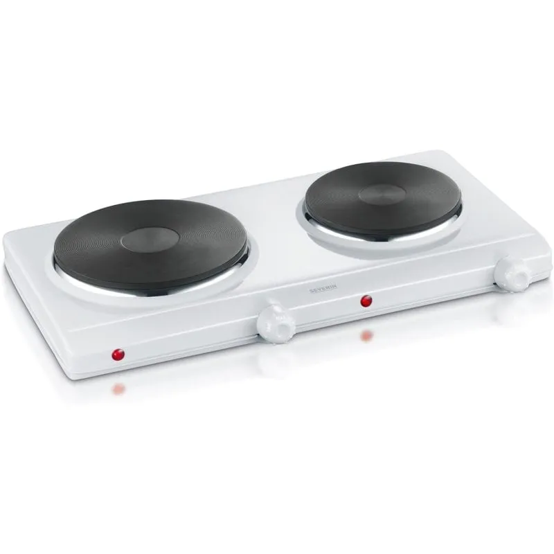 Fornello da tavolo doppio, 2500 W. Bianco Severin Dk 1042 - immagine 1