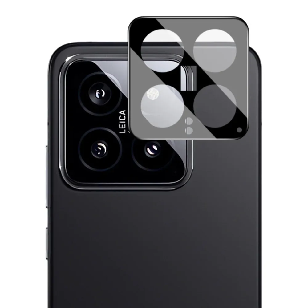 Pellicola protettiva per fotocamera posteriore Techsuit per Xiaomi 14, vetro temperato, nero - immagine 1