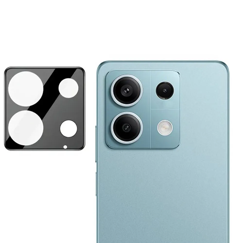 Pellicola protettiva per fotocamera posteriore Techsuit per Xiaomi Redmi Note 13 5G, vetro temperato, nero - immagine 1