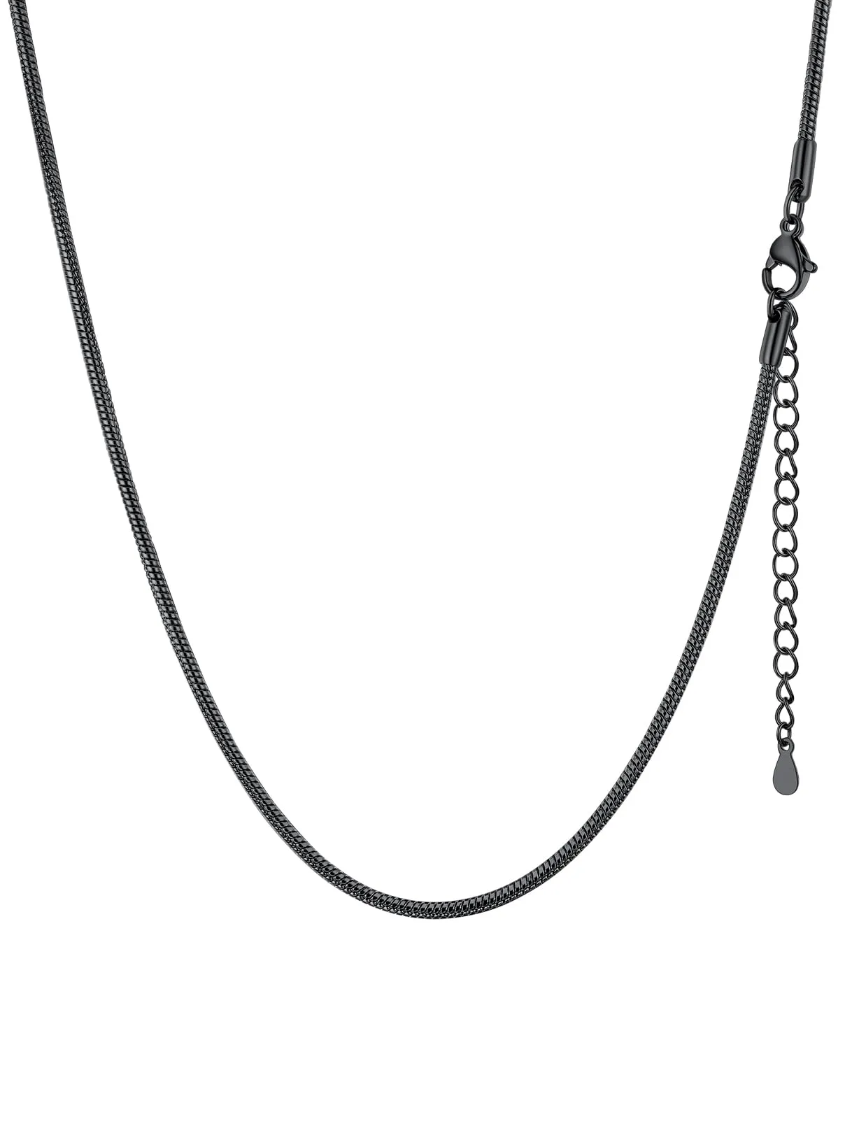 FaithHeart Collana Uomo Donna, Catenina Serpente Tonda,Larga 2mm Lunga 55cm, 316L Acciaio Inossidabile, Impermeabile di Alta Qualità, Gioielli da Regalo - immagine 1