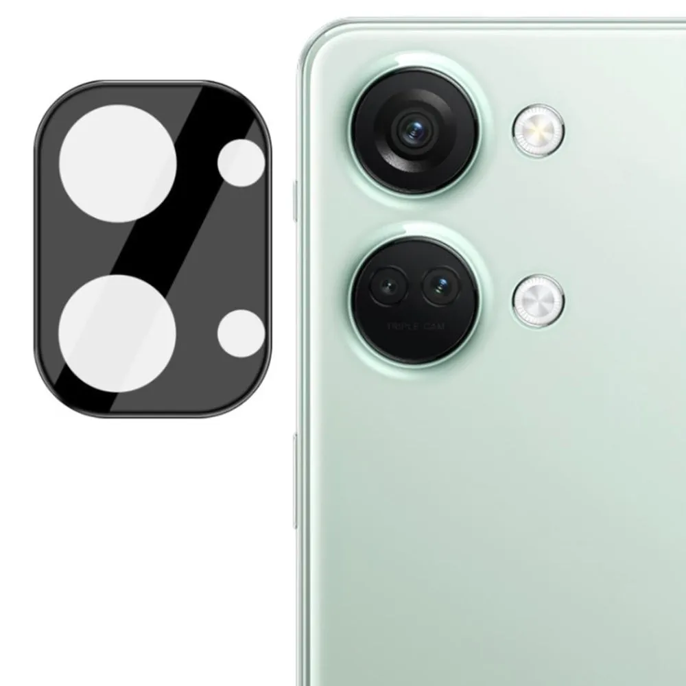 Pellicola protettiva per fotocamera posteriore Techsuit per OnePlus Nord 3, vetro temperato, nero - immagine 1