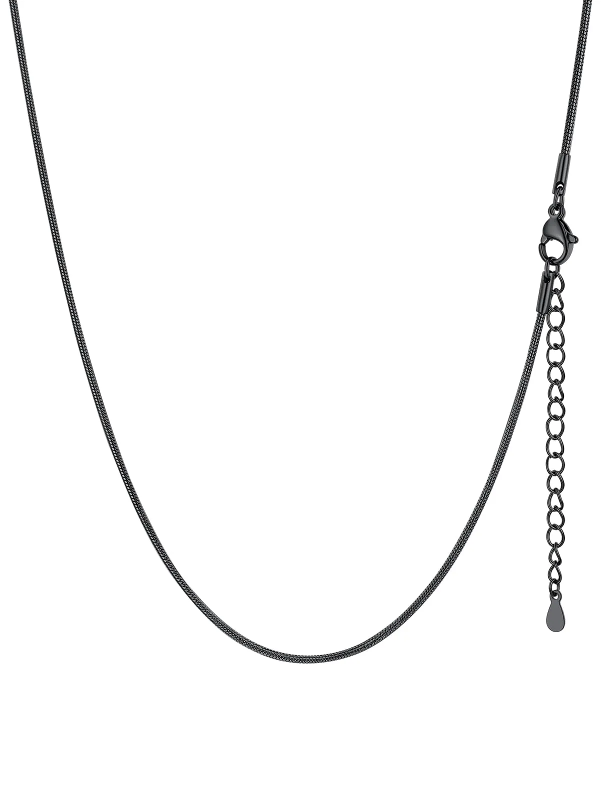 FaithHeart Collana Uomo Donna, Catenina Serpente Tonda,Larga 1,2mm Lunga 60cm, 316L Acciaio Inossidabile, Impermeabile di Alta Qualità, Gioielli da Regalo - immagine 1