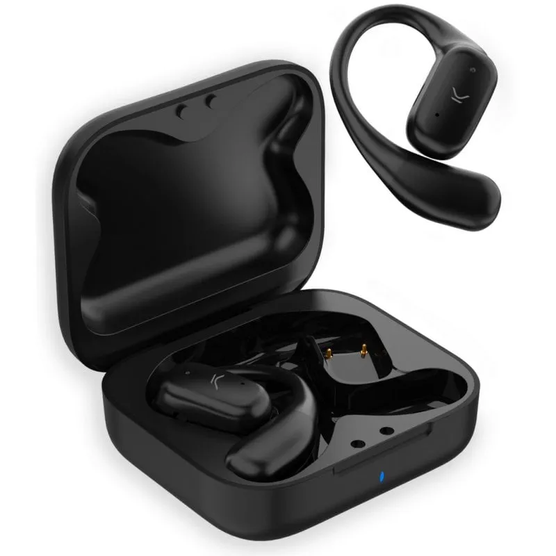 Ksix Cosmos Cuffie Wireless, Orecchio Aperto, Autonomia 6+18h, Touch Control, Chiamate, Nero - immagine 1