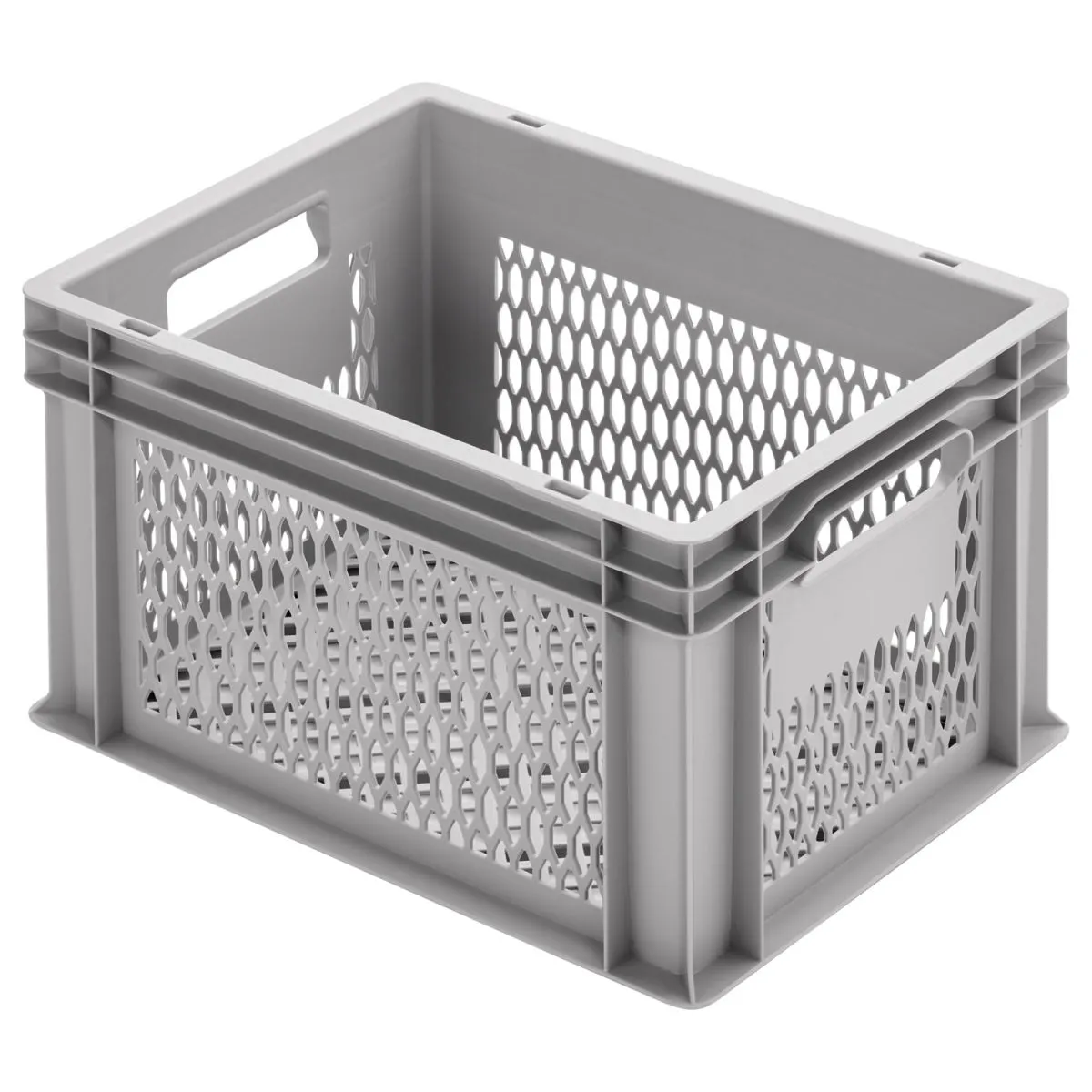 Ringoplast Contenitore impilabile EURO a grata; 40x30x24 cm (LxLxH); grigio - immagine 1