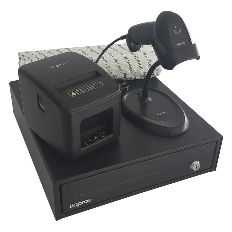 Circa Apppospack3380usb POS Pack per stampante POS + cassetto contanti + lettore - immagine 1