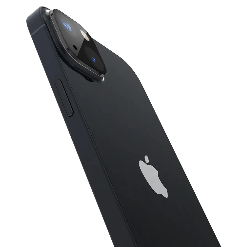 Pellicola protettiva per fotocamera posteriore Techsuit per Apple iPhone 14 Plus / 14, vetro temperato, nero - immagine 1