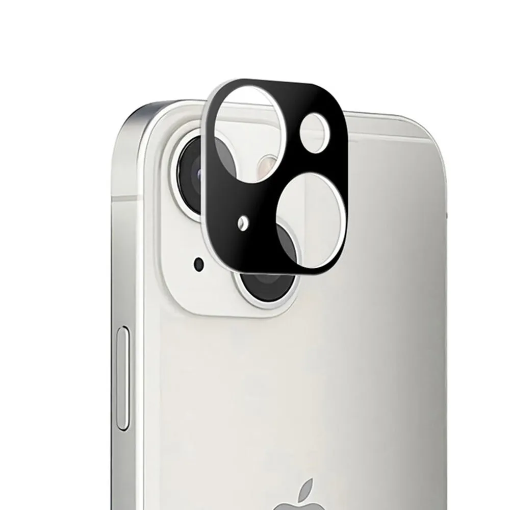 Pellicola protettiva per fotocamera posteriore Techsuit per Apple iPhone 13 mini / 13, vetro temperato, nero - immagine 1