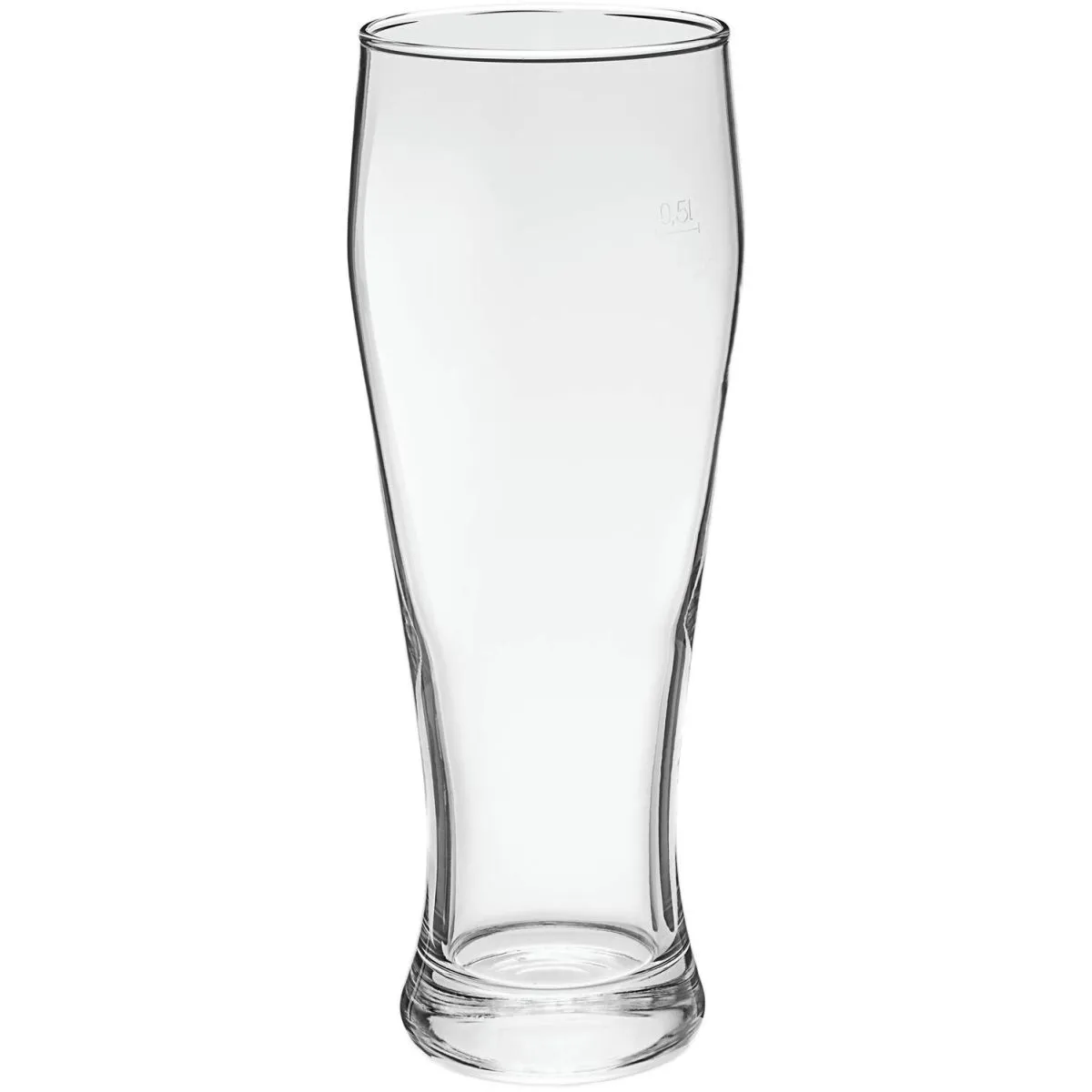 6x van Well Weizenbierglas Bavaria; 500 ml, 8x23.5 cm (ØxH); trasparente; 0.5 l Segno di riempimento, 6 pz. / Pacco - immagine 1