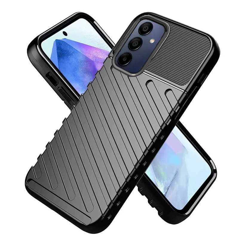 Custodia nera Cool Thunder per Samsung A356 Galaxy A35 5G - immagine 1