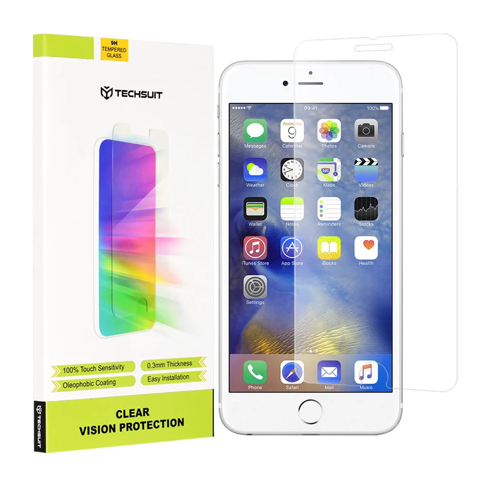 Pellicola protettiva per schermo Techsuit Clear Vision per Apple iPhone 6s Plus / 6 Plus, Vetro temperato, Full Glue - immagine 1