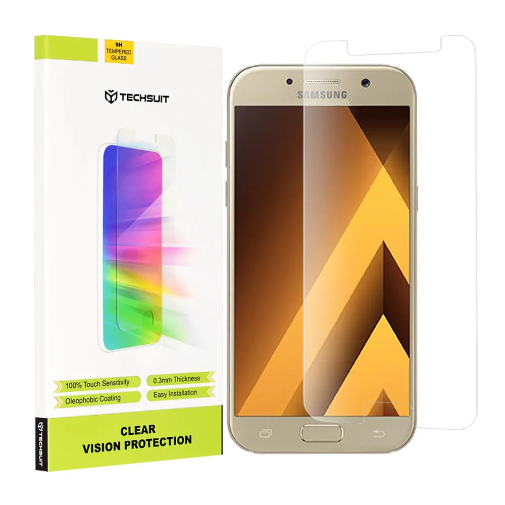 Pellicola protettiva per schermo Techsuit Clear Vision per Samsung Galaxy A5 (2017) A520, Vetro temperato, Full Glue - immagine 1