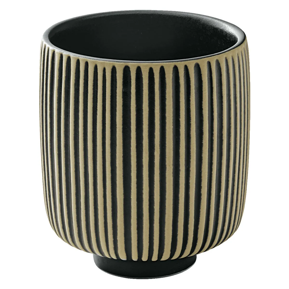 6x Playground Tazza Nara con rilievo; 100 ml, 7x6.6 cm (ØxH); nero/bianco; rotonda; 6 pz. / Pacco - immagine 1