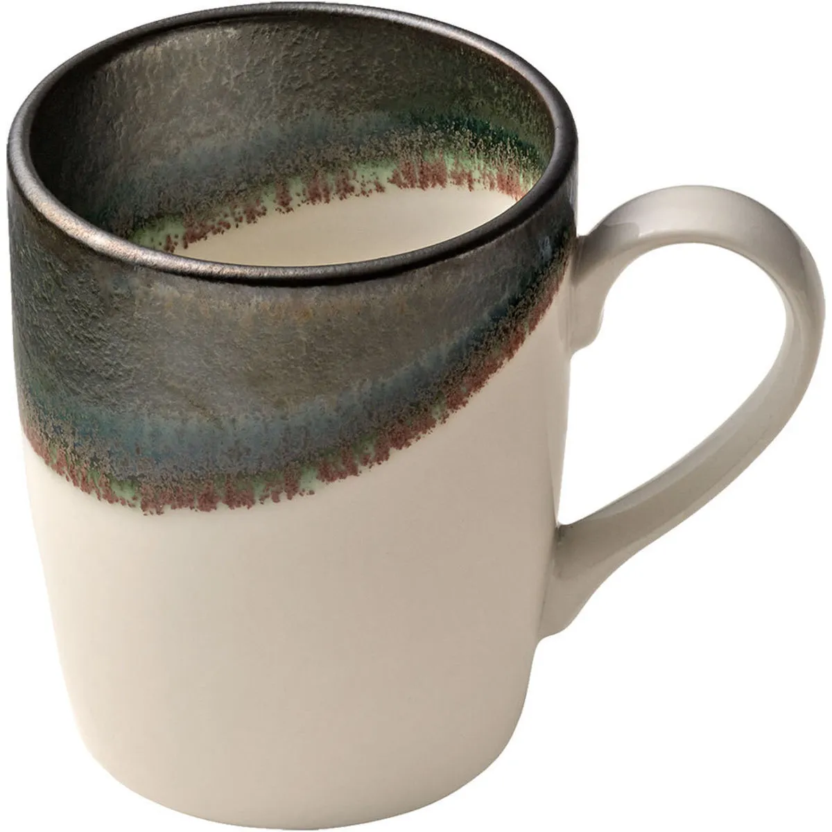 6x HEART&SOUL Tazza Perfect Match Avocado; 250 ml, 7.5x9.5 cm (ØxH); verde/bianco; rotonda; 6 pz. / Pacco - immagine 1