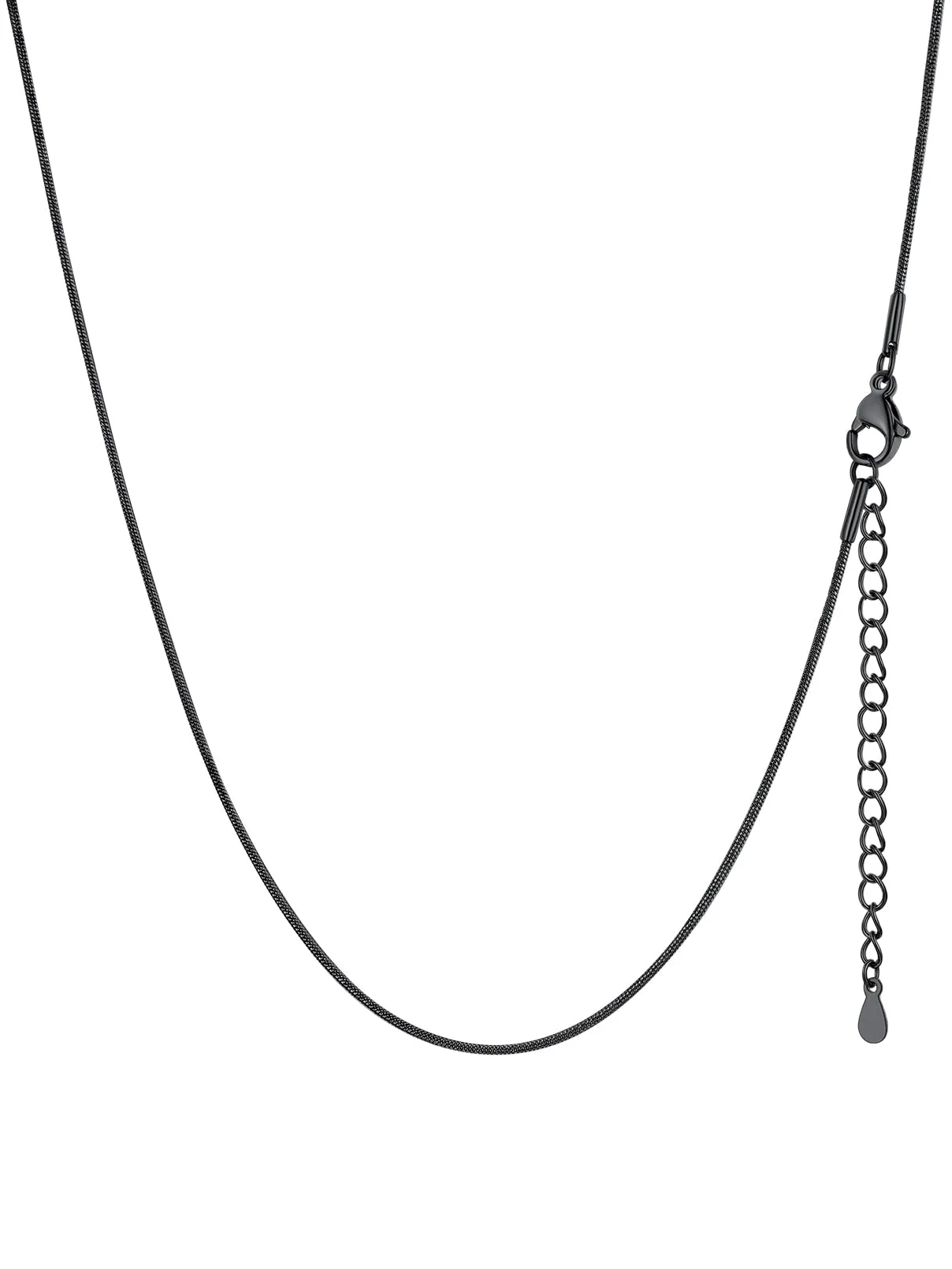 FaithHeart Collana Uomo Donna, Catenina Serpente Tonda,Larga 1mm Lunga 55cm, 316L Acciaio Inossidabile, Impermeabile di Alta Qualità, Gioielli da Regalo - immagine 1