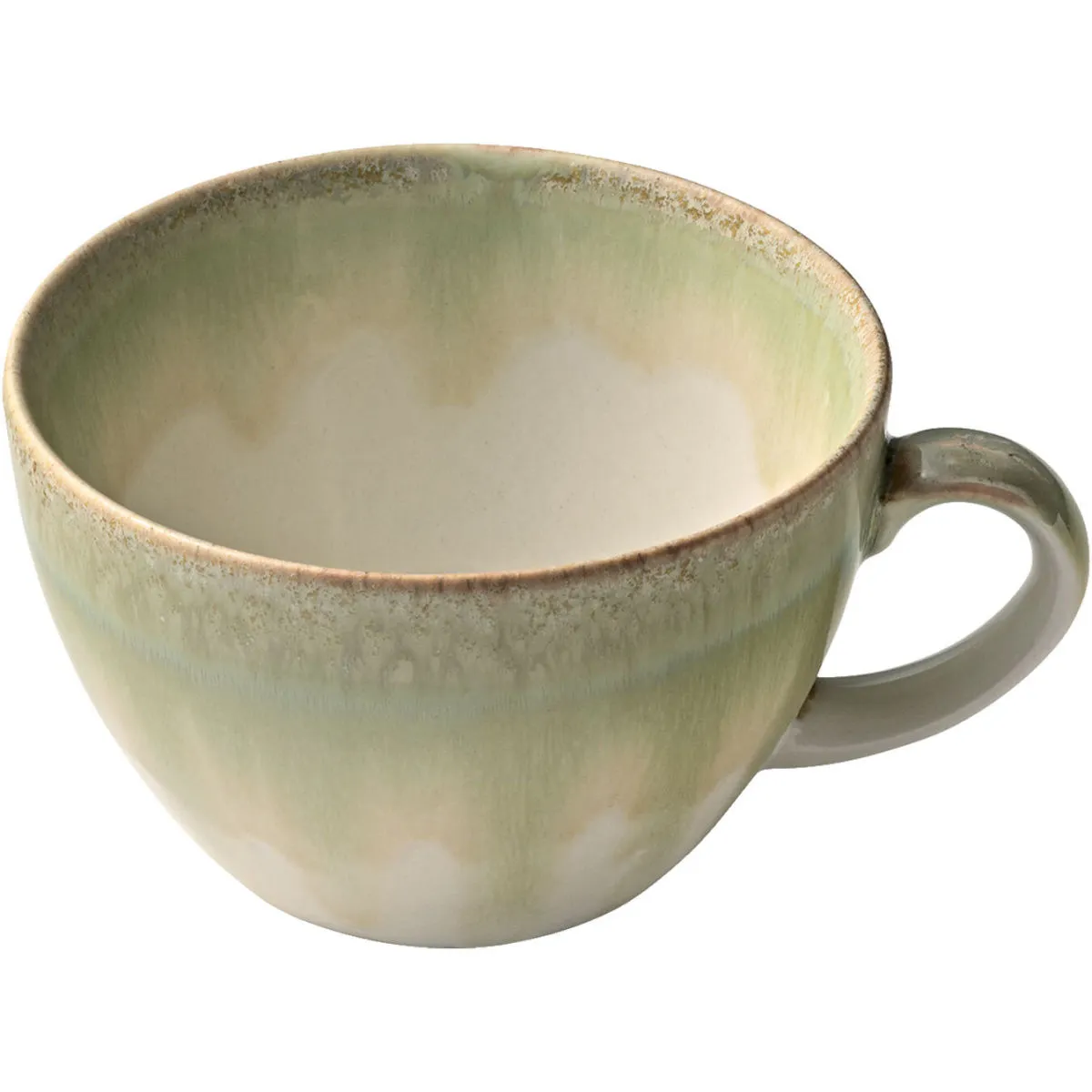 6x HEART&SOUL Tazza Perfect Match Thyme; 340 ml, 11x7.5 cm (ØxH); verde/bianco; rotonda; 6 pz. / Pacco - immagine 1