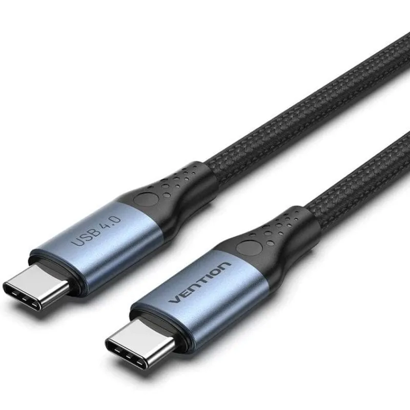 Cavo Vention TAVHF da USB-C 4.0 a USB-C maschio 1m Grigio - immagine 1