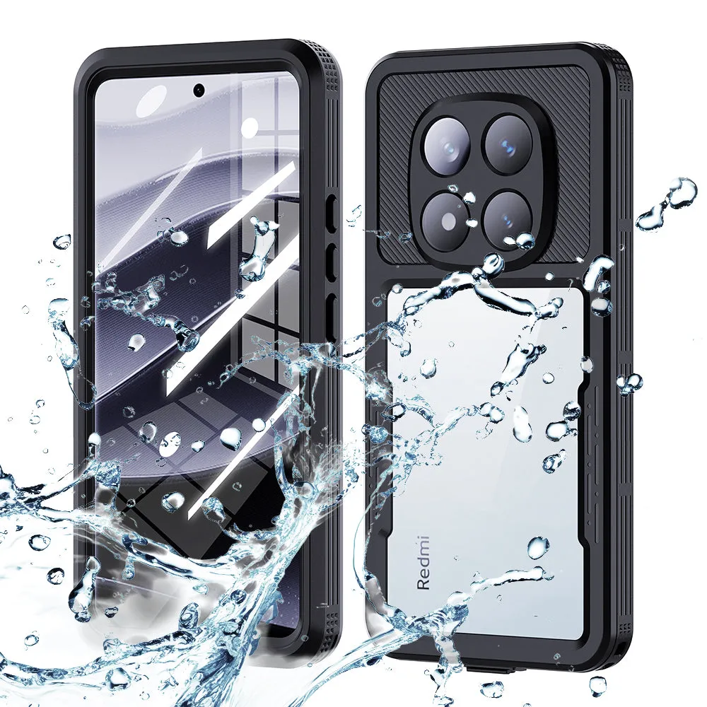 Custodia Waterproof per Xiaomi Poco X7 / Redmi Note 14 Pro 5G, ShellBox, Nera - immagine 1