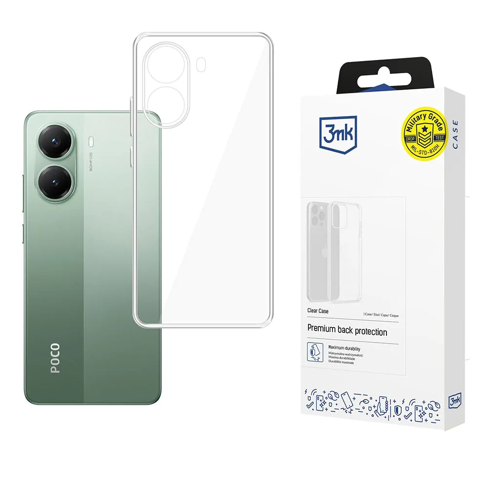 Custodia per Xiaomi Poco X7 Pro, 3MK, Clear, Trasparente - immagine 1