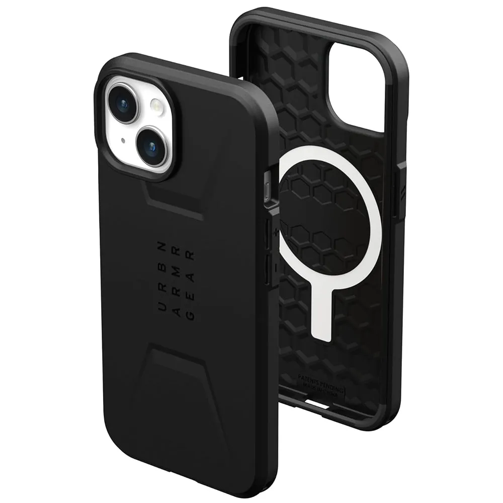 Custodia MagSafe per Apple iPhone 15 Plus, Urban Armor Gear, Civilian, Nera - immagine 1
