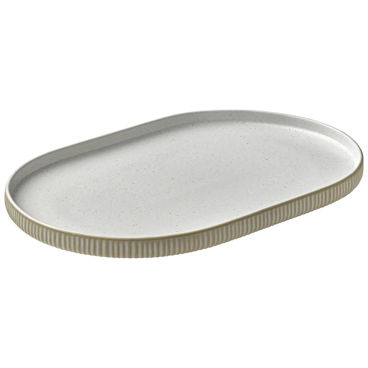 6x Playground Piatto da portata Nara con bordo rialzato; 30x20x2.4 cm (LxLxH); bianco; 6 pz. / Pacco - immagine 1